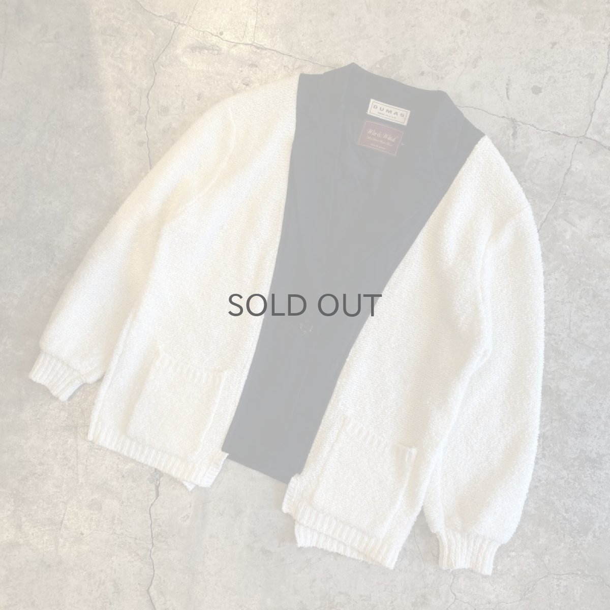 画像4: 【Wiz&Witch】"UNITED" TWO FACE KNIT TAYLOR JACKET / OS (4)