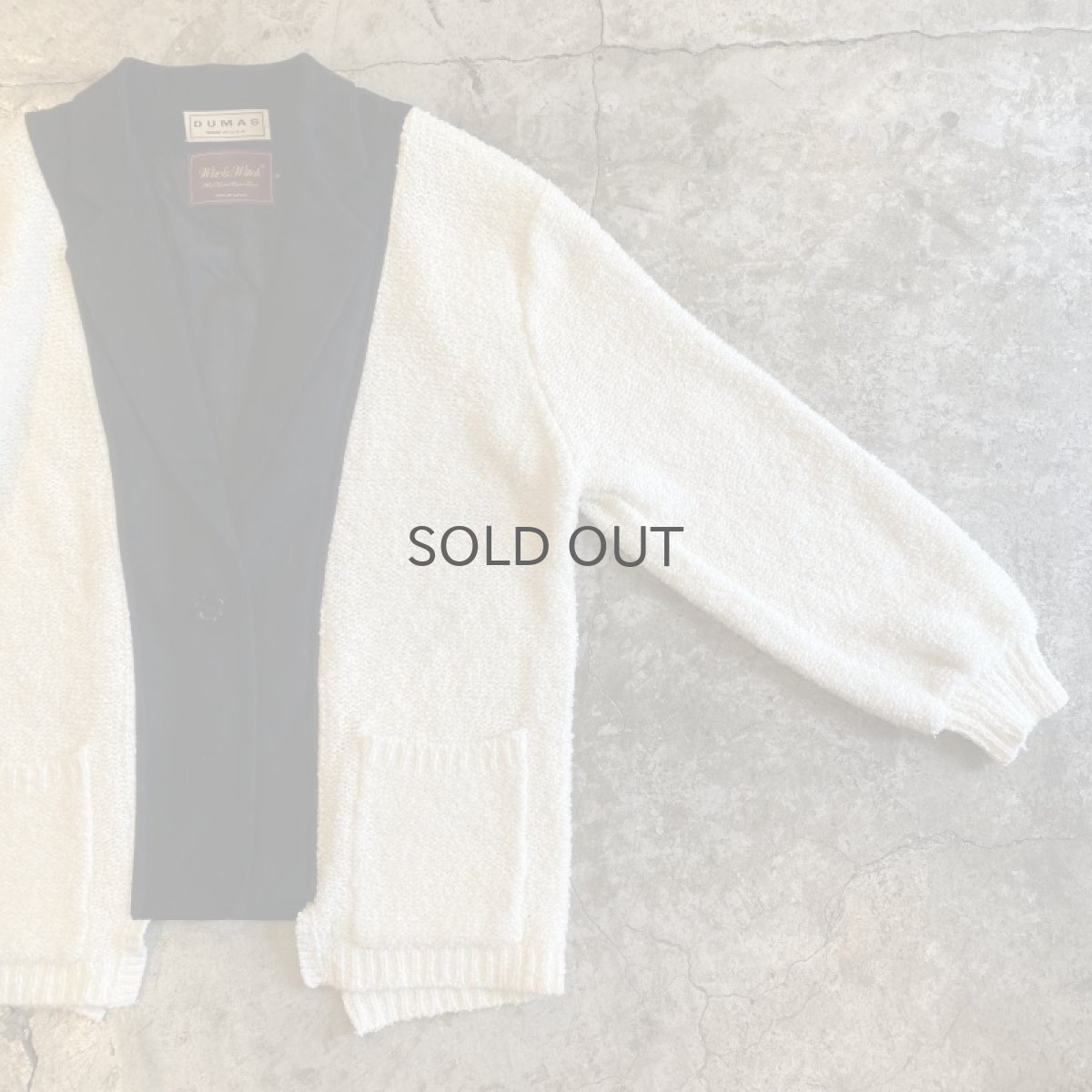 画像9: 【Wiz&Witch】"UNITED" TWO FACE KNIT TAYLOR JACKET / OS (9)