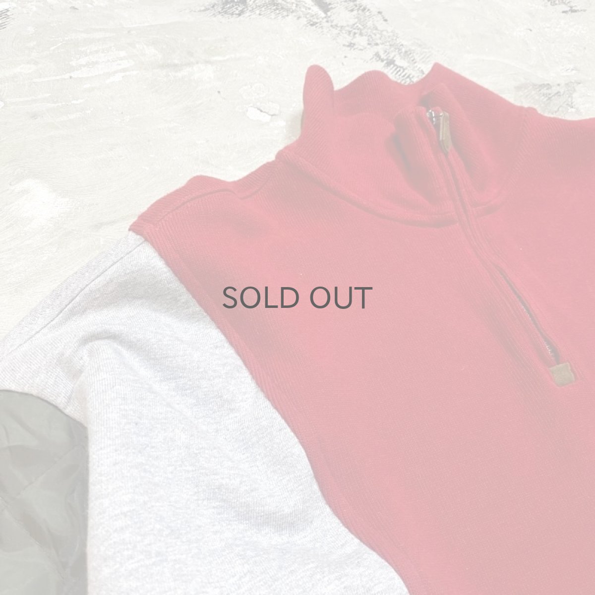 画像3: 【Wiz&Witch】"UNITED" TWO FACE HALF ZIP KNIT  / OS (3)