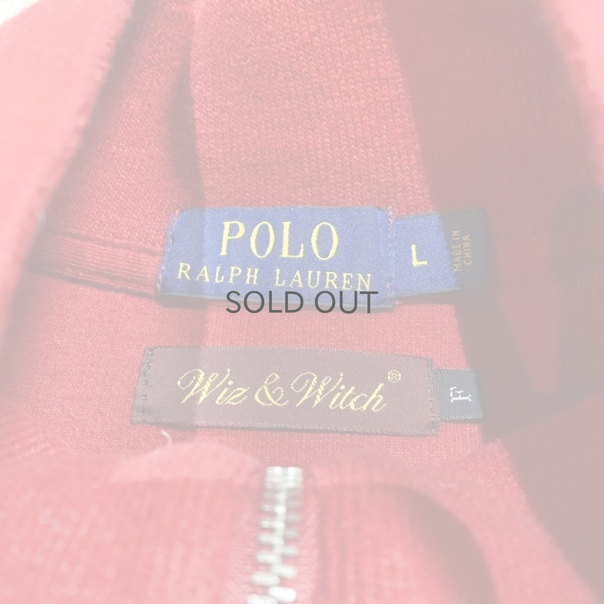 画像10: 【Wiz&Witch】"UNITED" TWO FACE HALF ZIP KNIT  / OS (10)