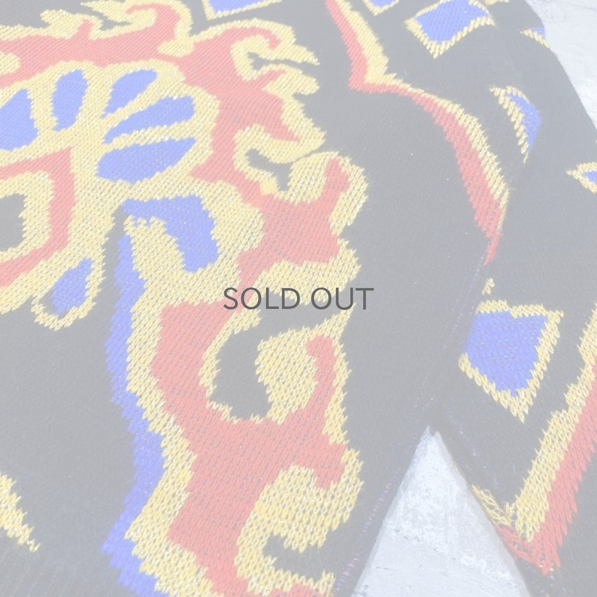 画像6: 80's ALL OVER ART PATTERN KNIT SWEATER / Mens M / MADE IN USA (6)
