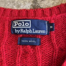 画像11: 【RALPH LAUREN】V NECK DESIGN COLOR KNIT VEST / Ladies M(L) (11)