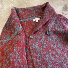 画像7: ALL OVER PATTERN COLOR KNIT DESIGN JACKET / Ladies M (7)