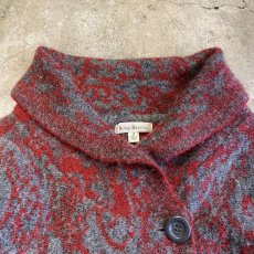 画像6: ALL OVER PATTERN COLOR KNIT DESIGN JACKET / Ladies M (6)