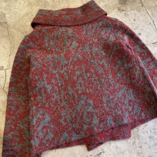 画像9: ALL OVER PATTERN COLOR KNIT DESIGN JACKET / Ladies M (9)