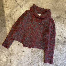 画像4: ALL OVER PATTERN COLOR KNIT DESIGN JACKET / Ladies M (4)