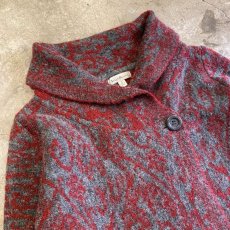 画像3: ALL OVER PATTERN COLOR KNIT DESIGN JACKET / Ladies M (3)