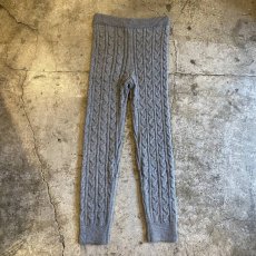 画像1: DESIGN CABLE KNIT TAPERED PANTS / W29~W33 (1)