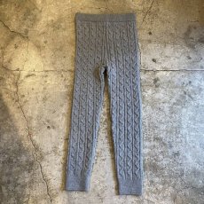 画像2: DESIGN CABLE KNIT TAPERED PANTS / W29~W33 (2)