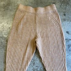 画像7: COLOR RIB DESIGN FLARE KNIT PANTS / W29~W33 (7)