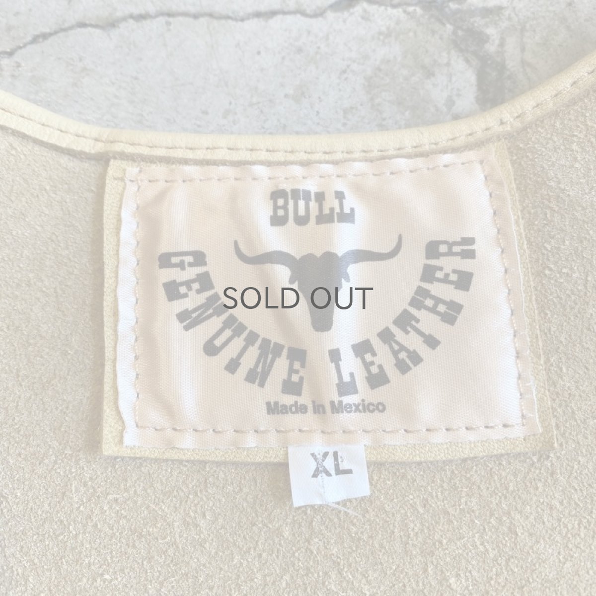 画像12: LEATHER FRINGE SHORT DESIGN VEST / Ladies XL(S) (12)