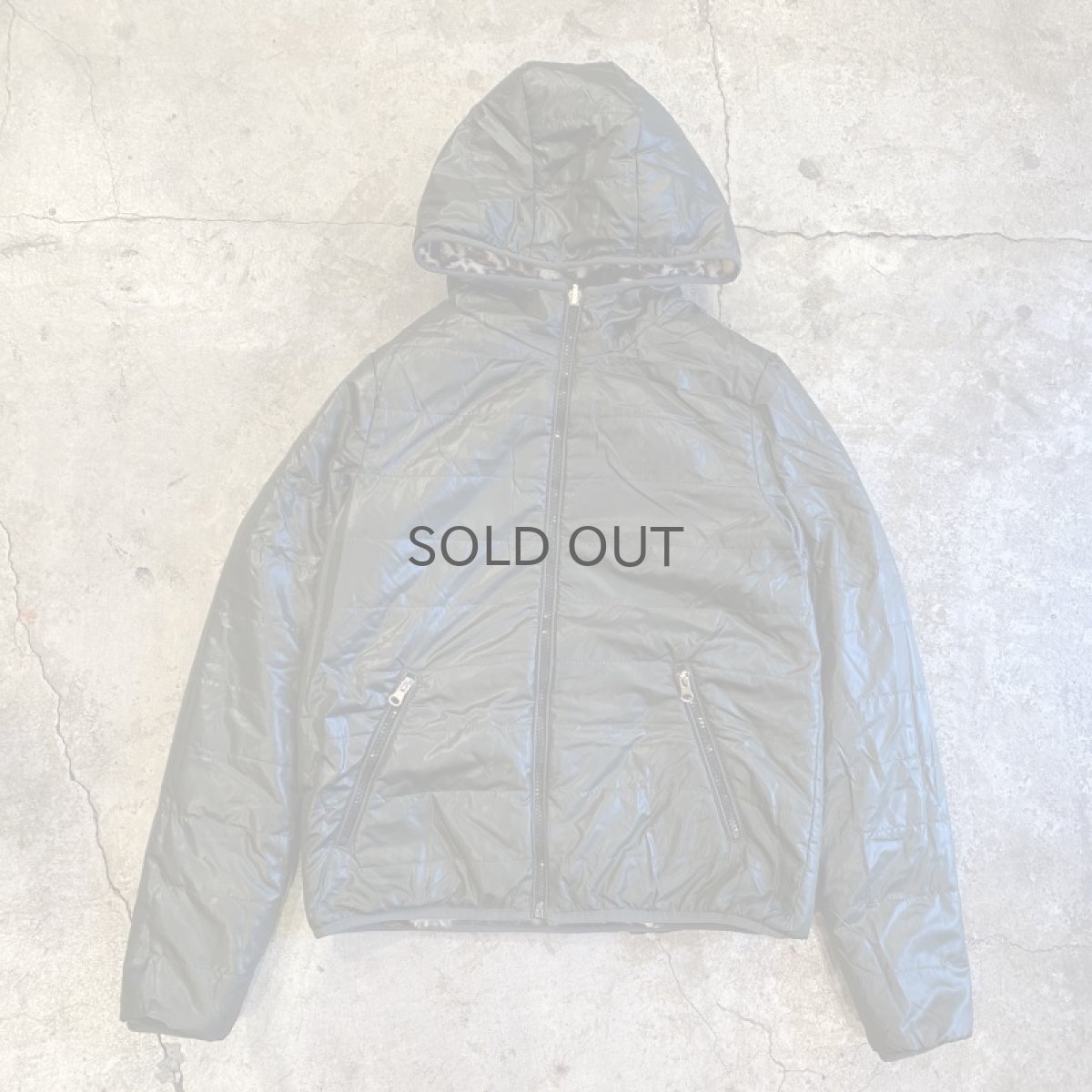 画像3: REVERSIBLE FAUX LEOPARD FUR QUILTING DESIGN ZIP UP JACKET / Ladies M (3)