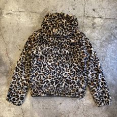 画像2: REVERSIBLE FAUX LEOPARD FUR QUILTING DESIGN ZIP UP JACKET / Ladies M (2)