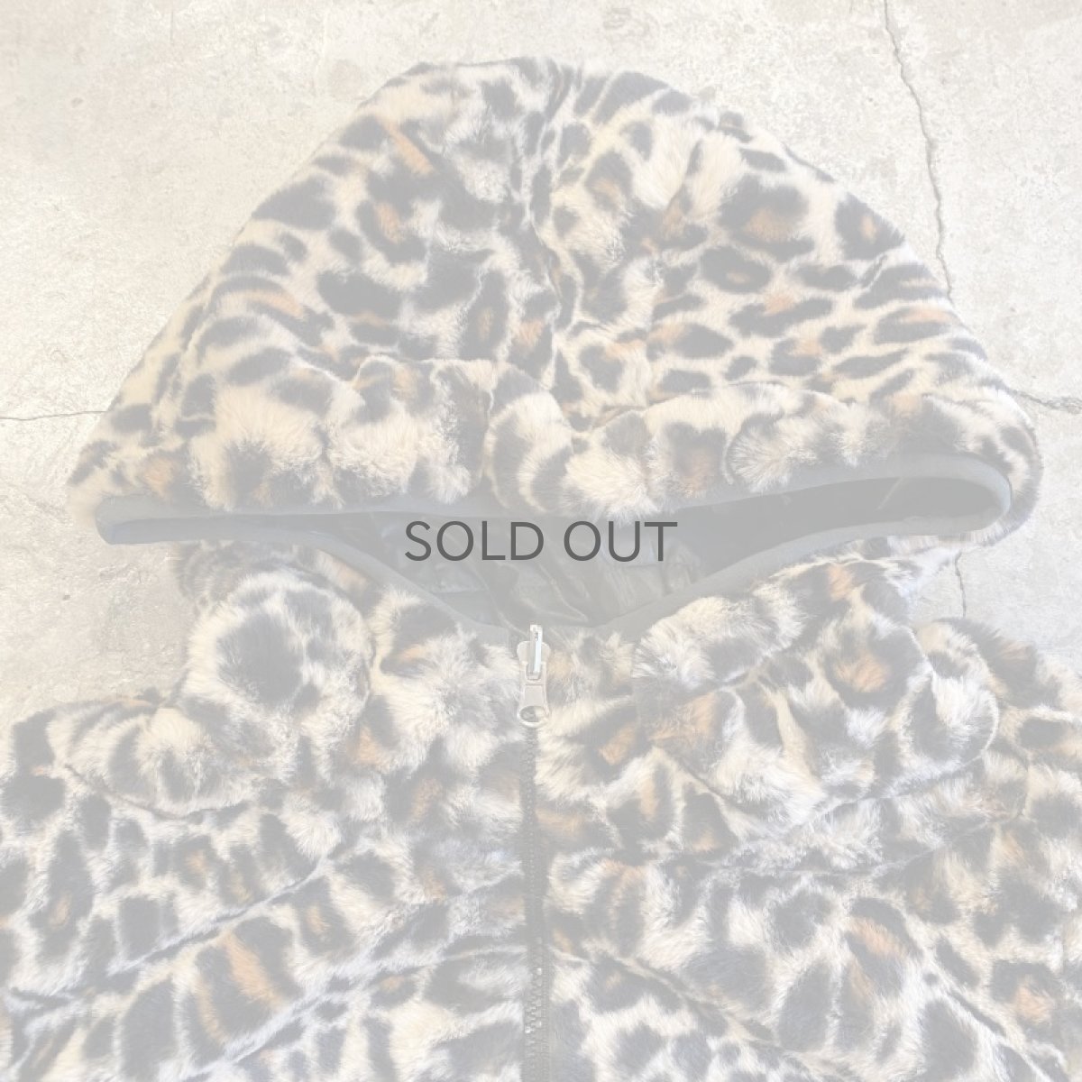 画像7: REVERSIBLE FAUX LEOPARD FUR QUILTING DESIGN ZIP UP JACKET / Ladies M (7)