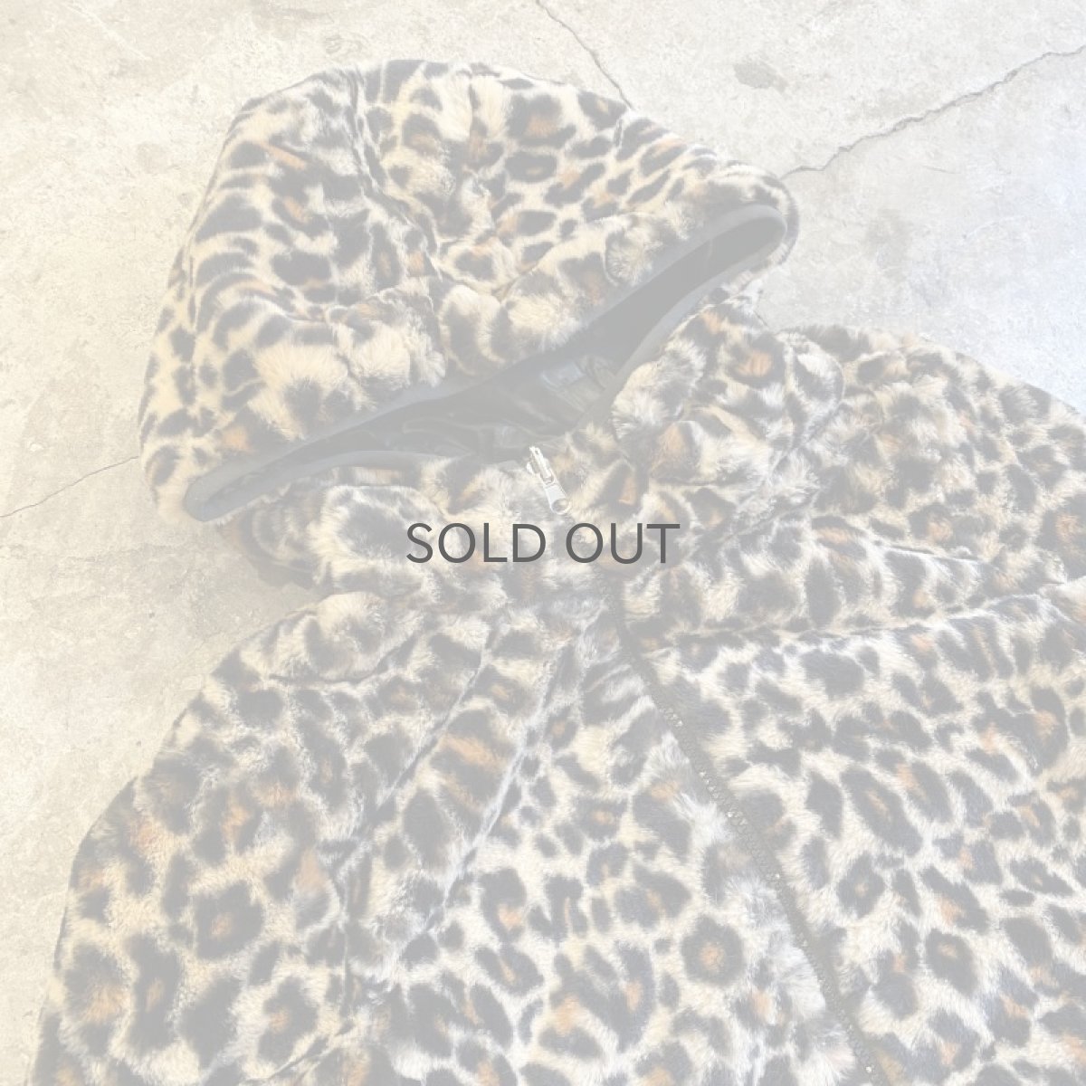 画像5: REVERSIBLE FAUX LEOPARD FUR QUILTING DESIGN ZIP UP JACKET / Ladies M (5)