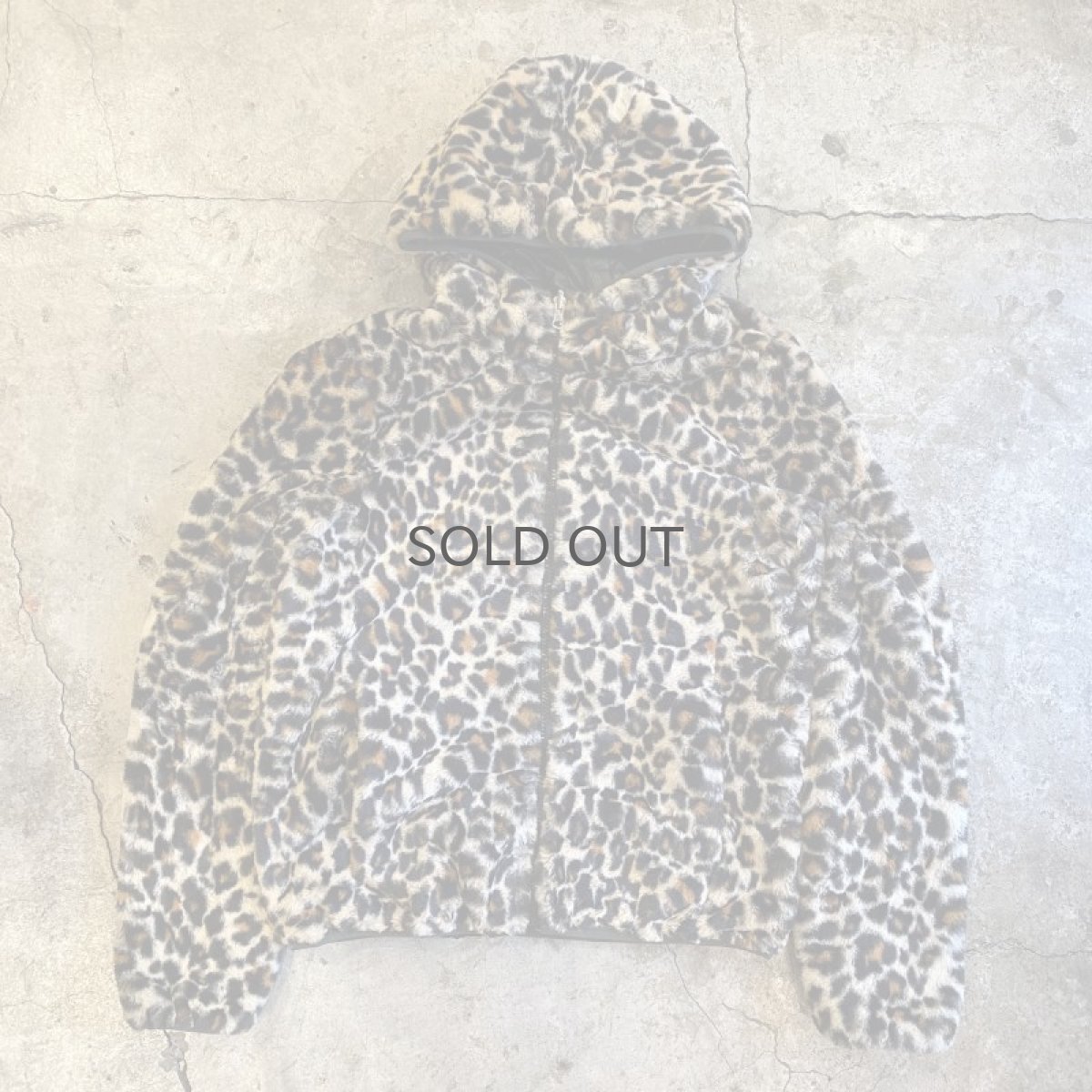 画像1: REVERSIBLE FAUX LEOPARD FUR QUILTING DESIGN ZIP UP JACKET / Ladies M (1)