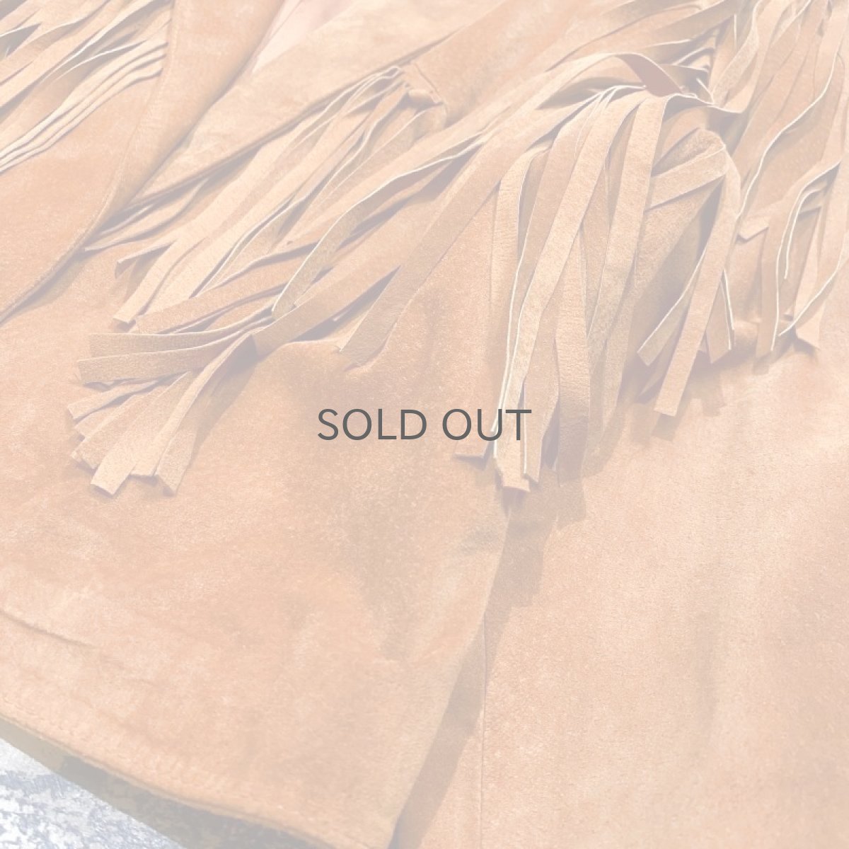 画像6: BROWN SUEDE LEATHER FRINGE JACKET / Mens M / MADE IN USA (6)