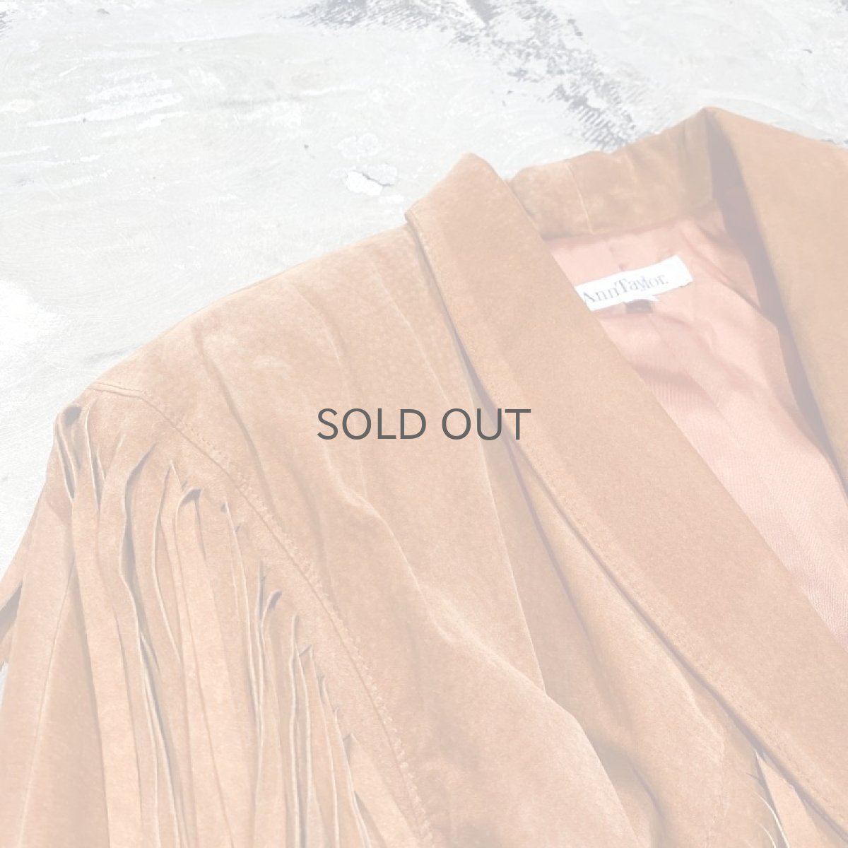 画像3: BROWN SUEDE LEATHER FRINGE JACKET / Mens M / MADE IN USA (3)