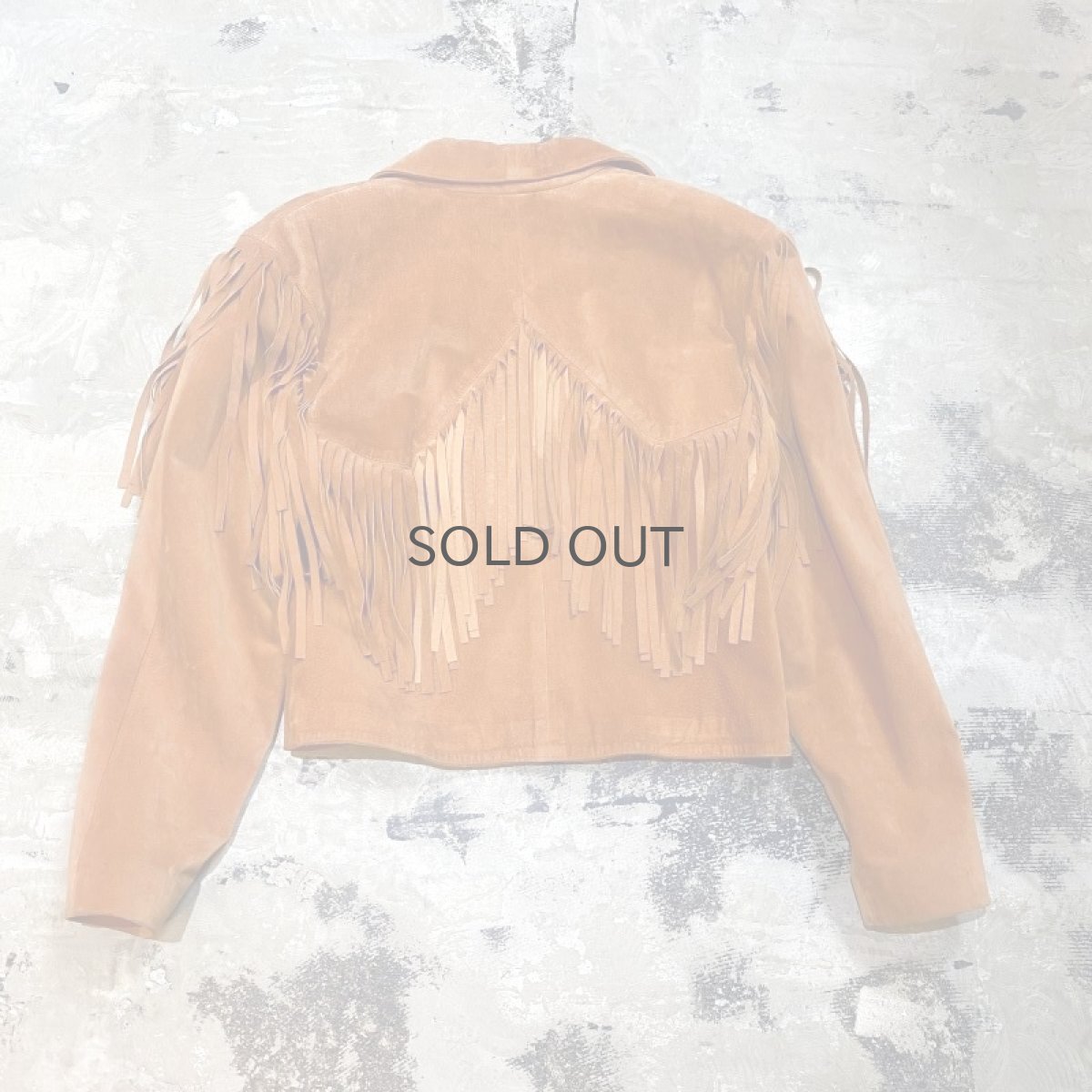 画像2: BROWN SUEDE LEATHER FRINGE JACKET / Mens M / MADE IN USA (2)
