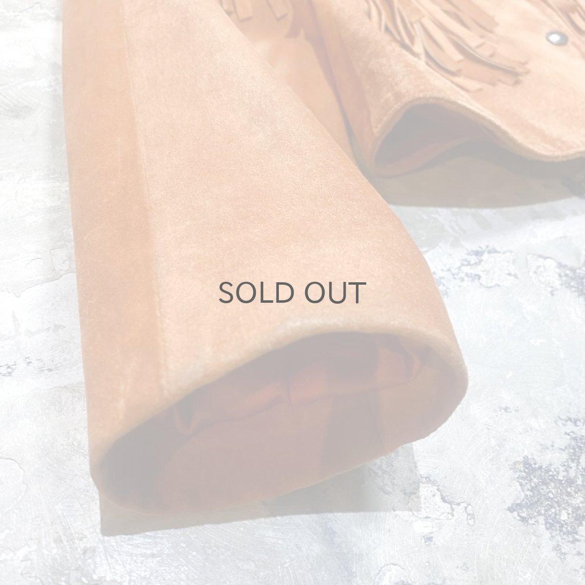 画像7: BROWN SUEDE LEATHER FRINGE JACKET / Mens M / MADE IN USA (7)