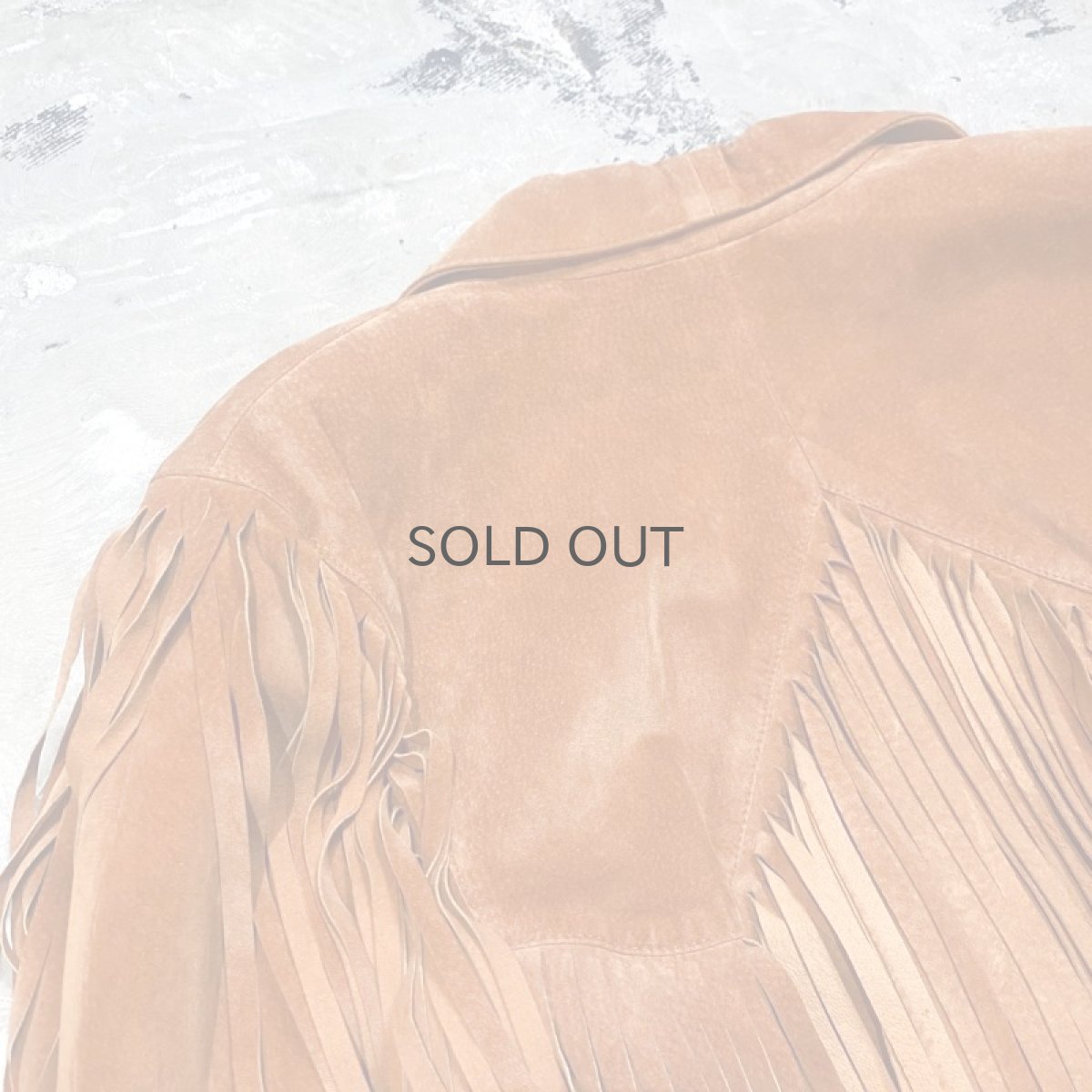 画像9: BROWN SUEDE LEATHER FRINGE JACKET / Mens M / MADE IN USA (9)