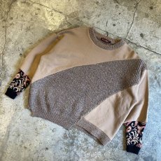 画像4: 【Wiz&Witch】"UNITED" VINTAGE FABRIC SWEATER / OS (4)