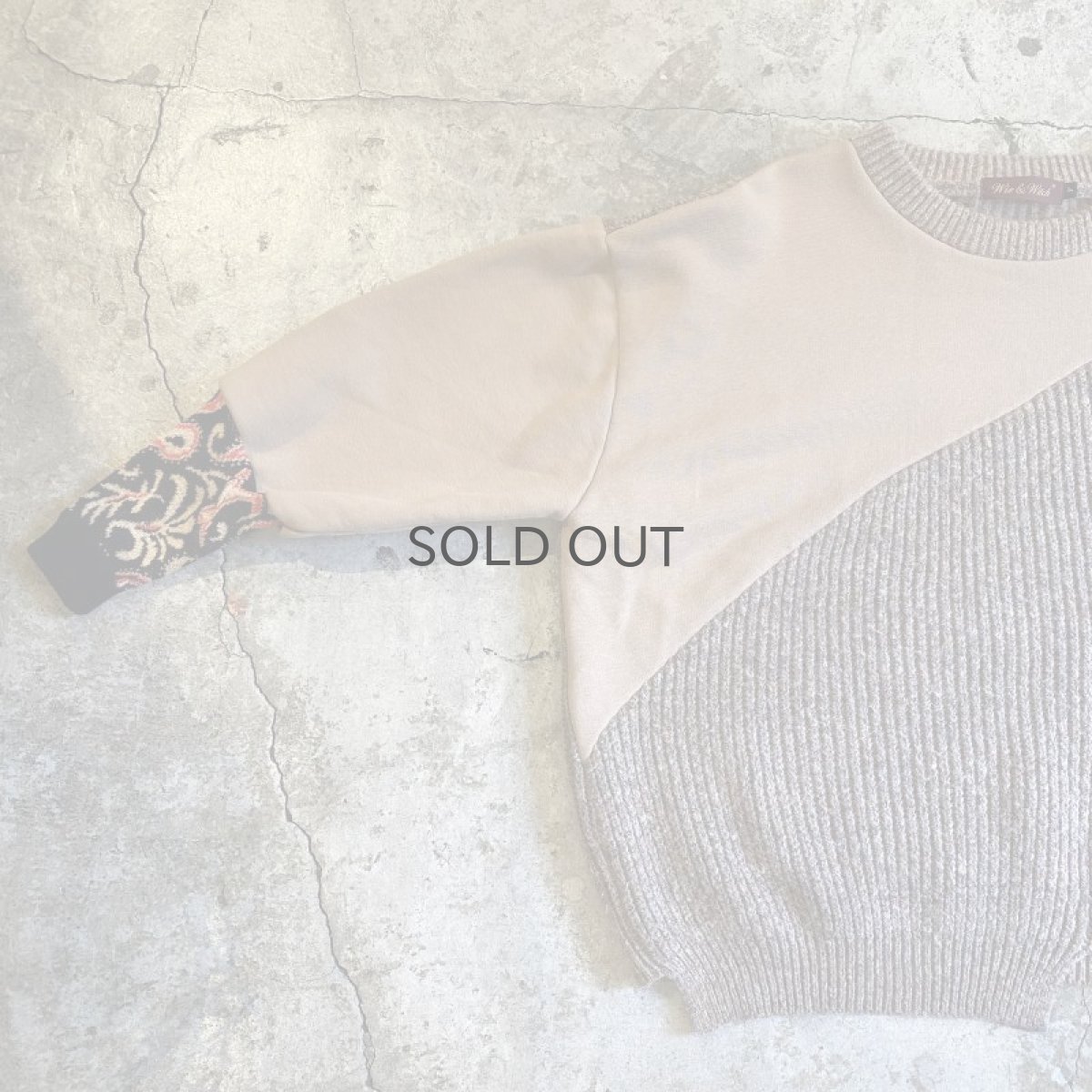 画像5: 【Wiz&Witch】"UNITED" VINTAGE FABRIC SWEATER / OS (5)