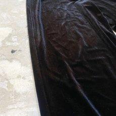 画像5: BLACK COLOR DESIGN VELOUR PANTS / W26~ (5)
