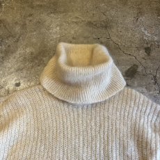 画像8: VOLUME NECK DESIGN MOHAIR KNIT SWEATER / Ladies M(FREE) (8)