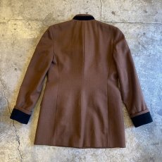 画像2: BROWN COLOR CHINA POINT VELOUR DESIGN JACKET / Ladies L / MADE IN USA (2)