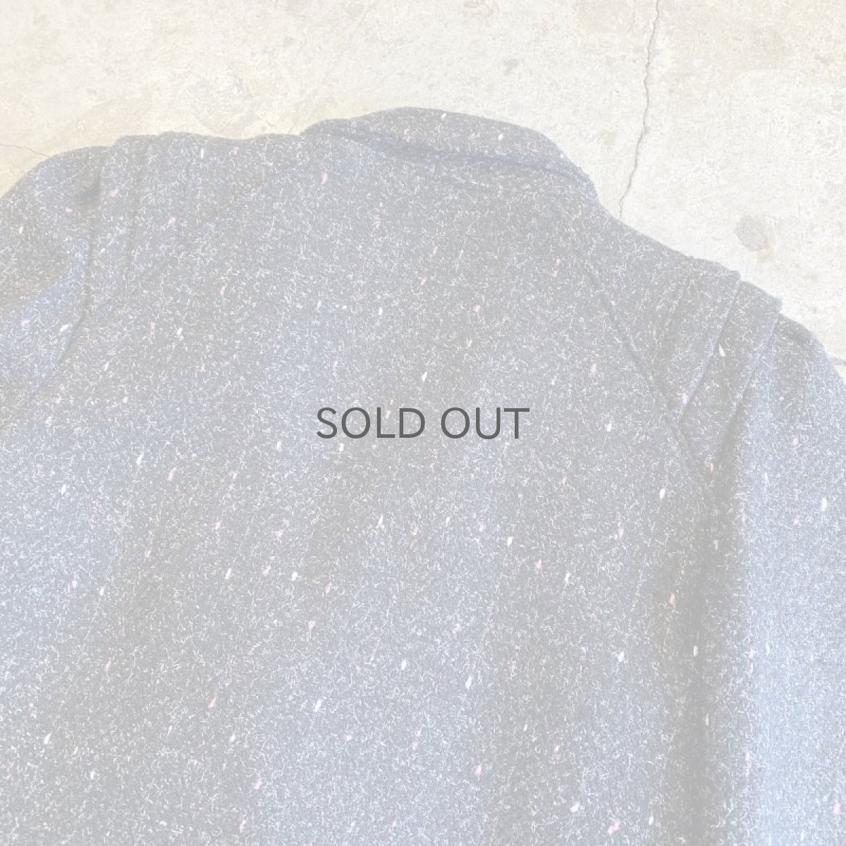 画像6: TWEED DESIGN GATHER SHOULDER DOUBLE JACKET / Ladies L / MADE IN USA (6)