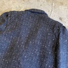 画像6: TWEED DESIGN GATHER SHOULDER DOUBLE JACKET / Ladies L / MADE IN USA (6)