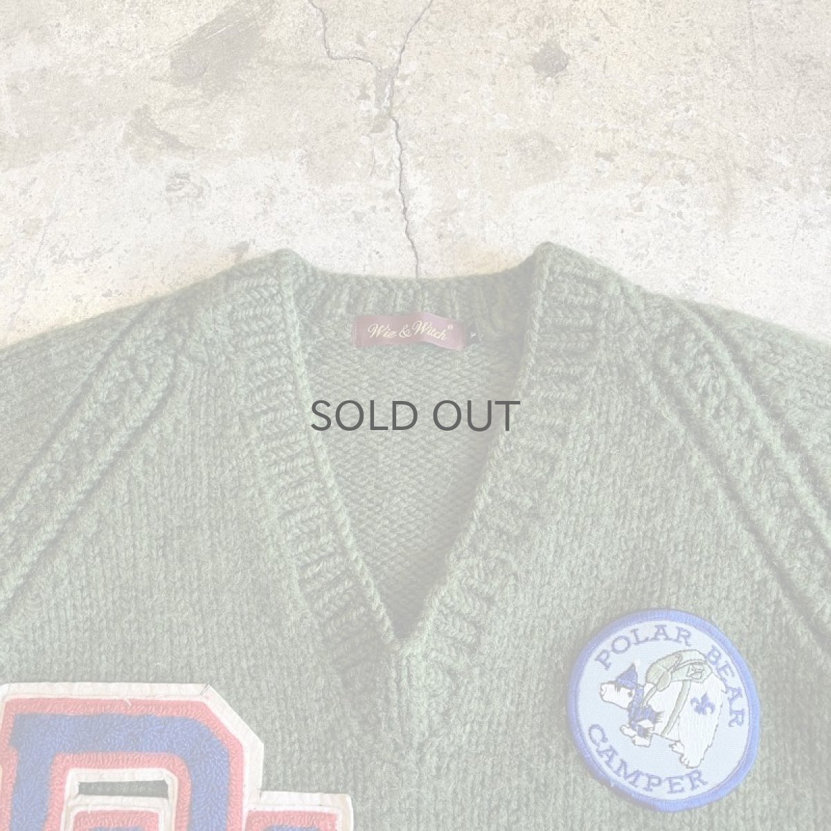 画像8: 【Wiz&Witch】OLD PATCH VINTAGE KNIT / OS (8)