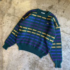 画像4: 【LACOSTE】ALL OVER PATTERN COLOR KNIT SWEATER / Ladies L (4)