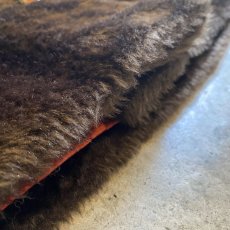 画像11: 60's~70's FAUX FUR DOUBLE DESIGN BROWN COLOR COAT / Ladies L (11)