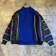 画像1: 【Wiz&Witch】"UNITED" TWO FACE HALF ZIP SWEATER / OS (1)