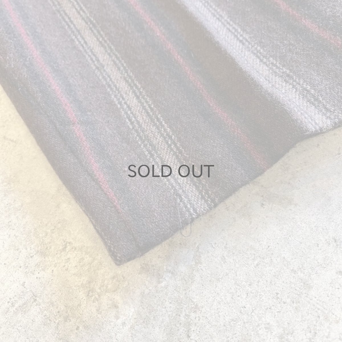 画像3: MULTI STRIPE PATTERN 2 TUCK DESIGN TAPERED PANTS / W29 (3)