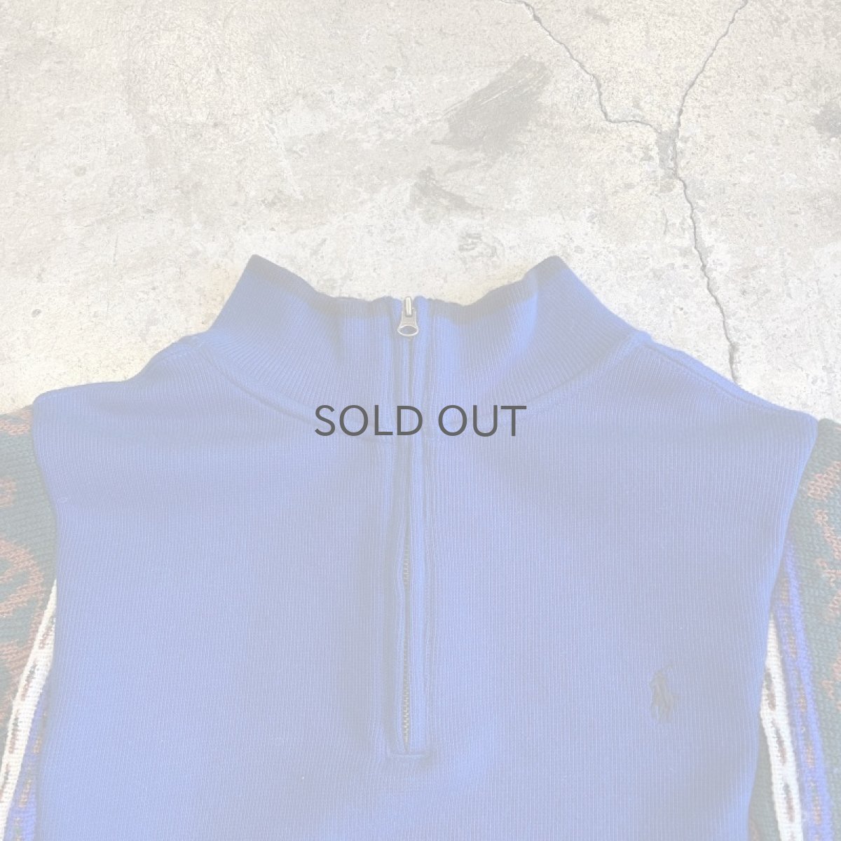 画像8: 【Wiz&Witch】"UNITED" TWO FACE HALF ZIP SWEATER / OS (8)