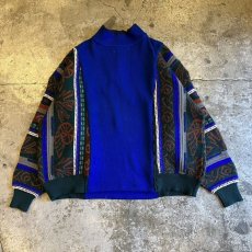 画像2: 【Wiz&Witch】"UNITED" TWO FACE HALF ZIP SWEATER / OS (2)