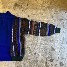 画像5: 【Wiz&Witch】"UNITED" TWO FACE HALF ZIP SWEATER / OS (5)