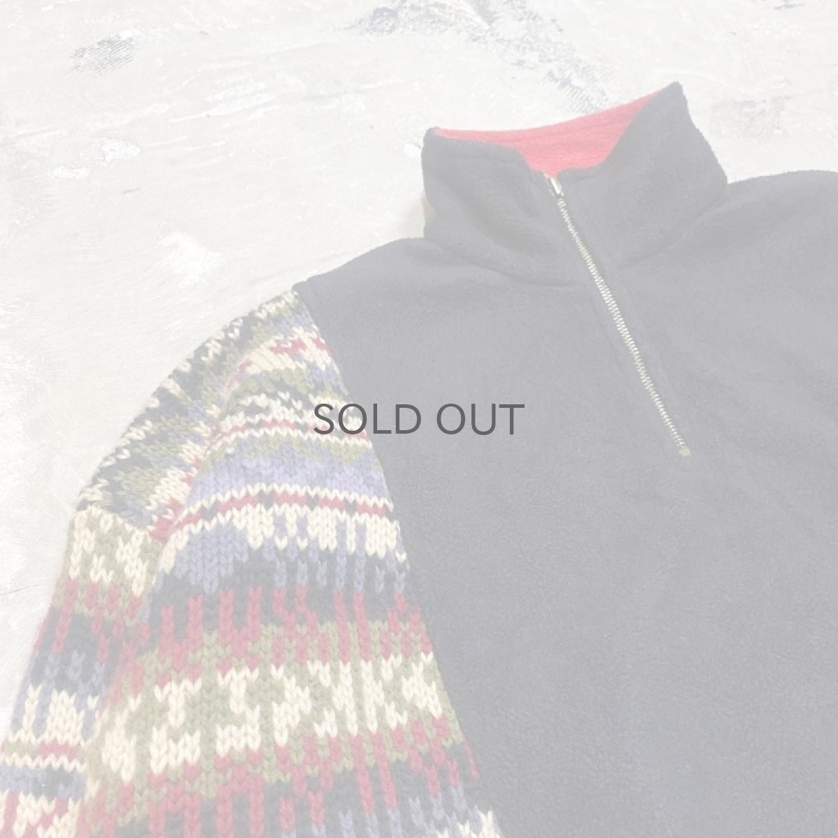 画像3: 【Wiz&Witch】"UNITED" ~RALPH LAUREN~ TWO FACE HALF ZIP SWEATER / OS (3)