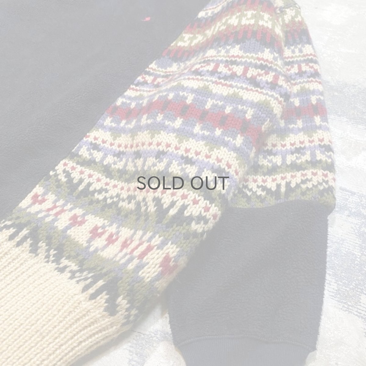 画像6: 【Wiz&Witch】"UNITED" ~RALPH LAUREN~ TWO FACE HALF ZIP SWEATER / OS (6)