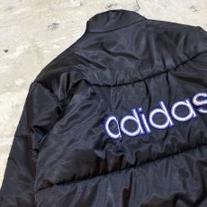 画像9: 90's【adidas】BLACK COLOR HI NECK PADDING JACKET / Mens L (9)