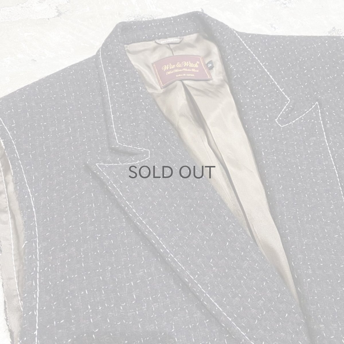 画像3: 【Wiz&Witch】"OUT STITCH" TWEED TAYLOR VEST  / OS (3)