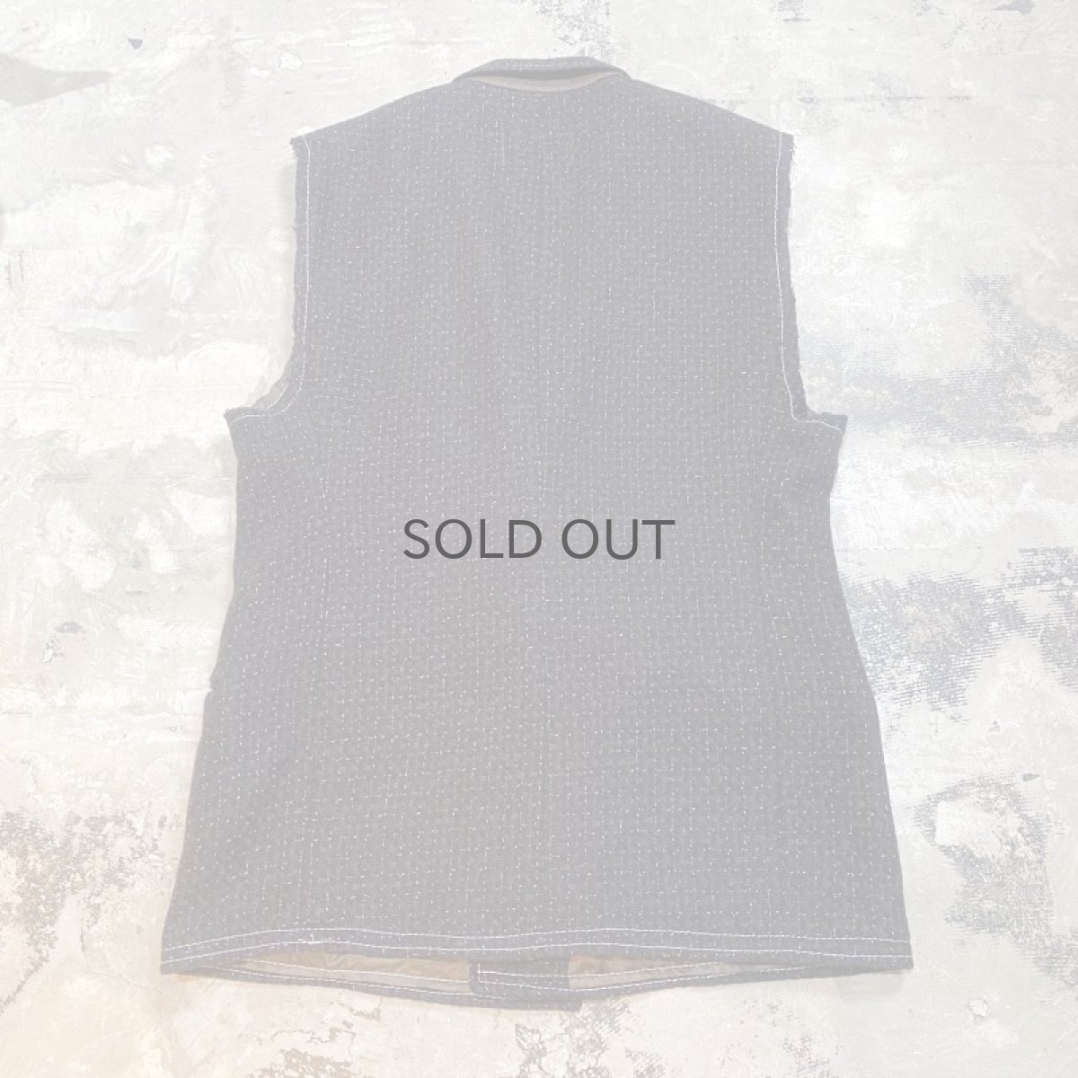画像2: 【Wiz&Witch】"OUT STITCH" TWEED TAYLOR VEST  / OS (2)