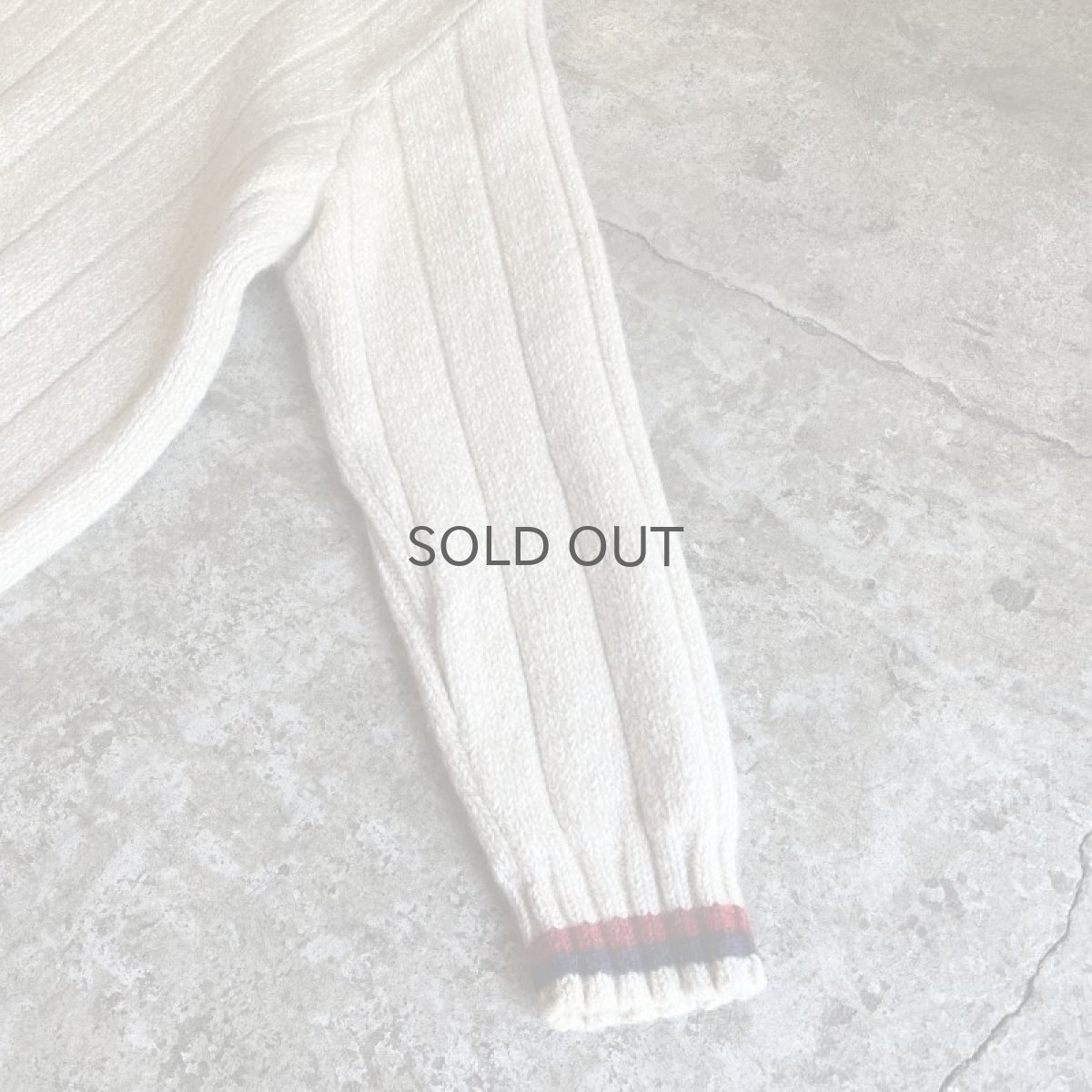 画像7: 【RALPH LAUREN】POINT COLOR LINE DESIGN V NECK KNIT SWEATER / Ladies L (7)