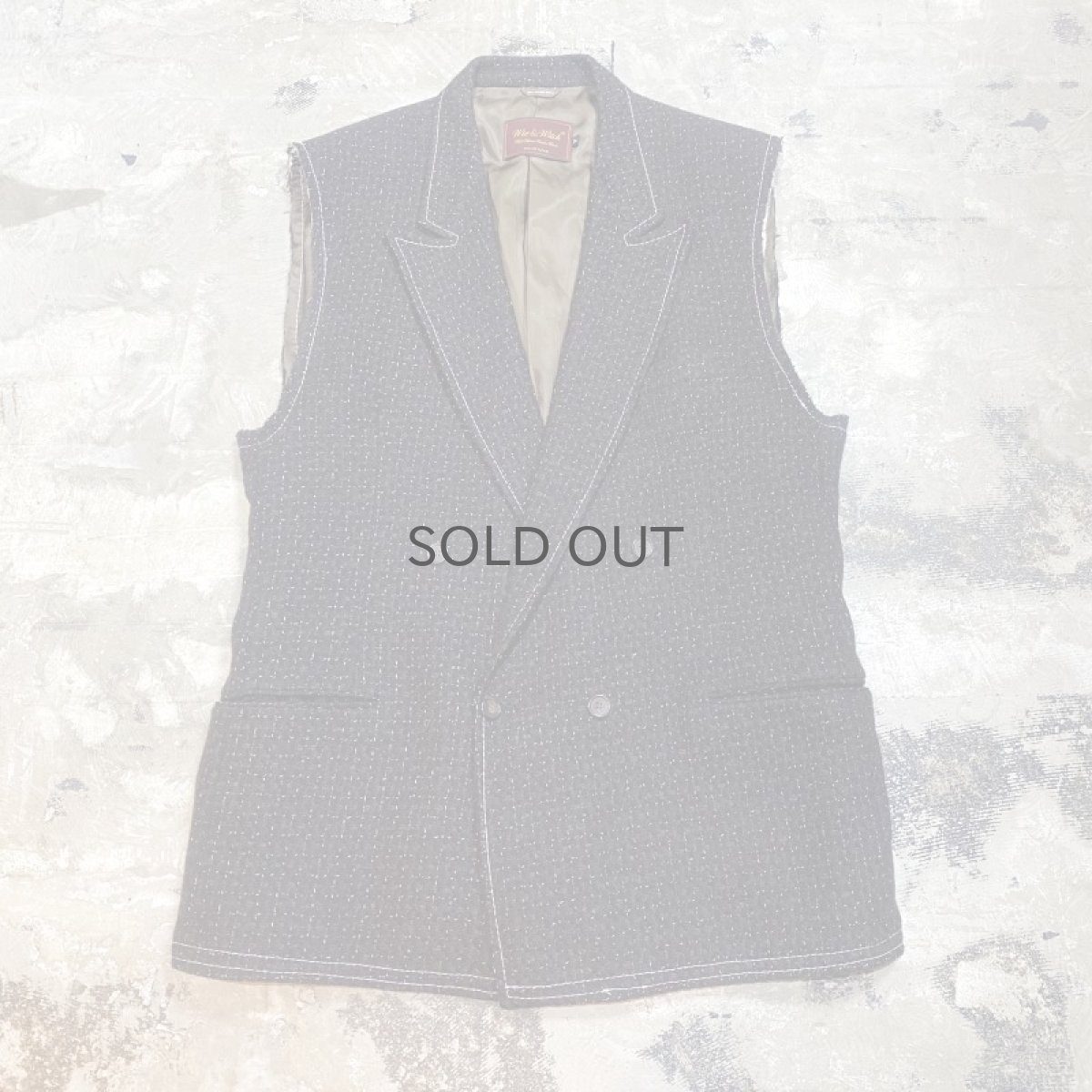 画像1: 【Wiz&Witch】"OUT STITCH" TWEED TAYLOR VEST  / OS (1)