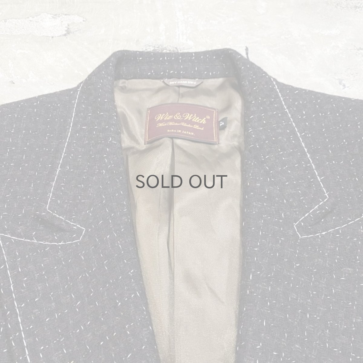 画像10: 【Wiz&Witch】"OUT STITCH" TWEED TAYLOR VEST  / OS (10)