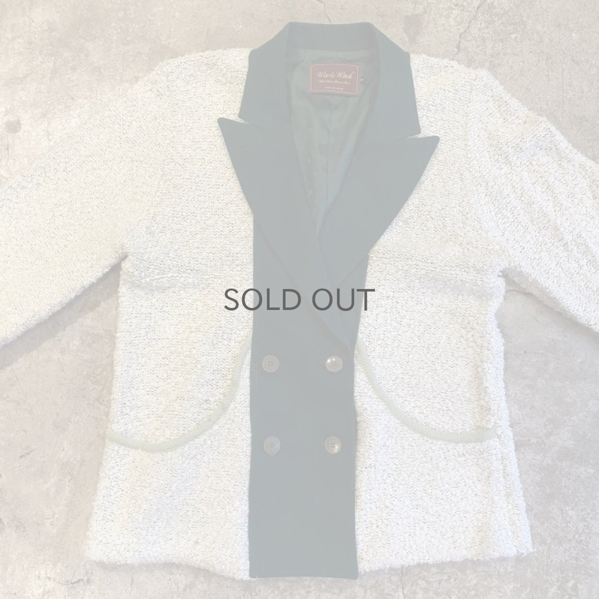 画像9: 【Wiz&Witch】"UNITED" TWO FACE KNIT DOUBLE JACKET / OS (9)