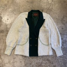 画像1: 【Wiz&Witch】"UNITED" TWO FACE KNIT DOUBLE JACKET / OS (1)